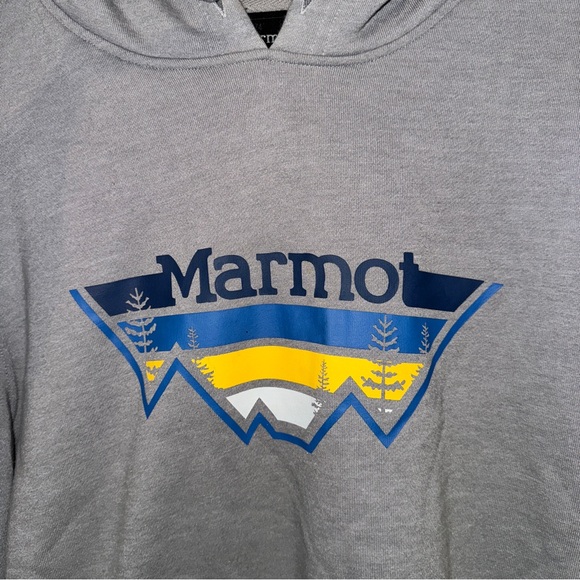 Marmot Hooded Sweatshirt Hoodie - Picture 5 of 6